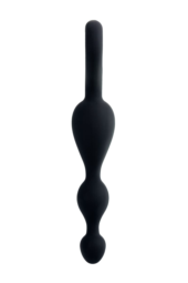 Черная анальная цепочка Aquilae - 18 см. - 2