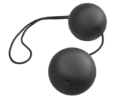 Чёрные анальные шарики Vibro Balls - 0