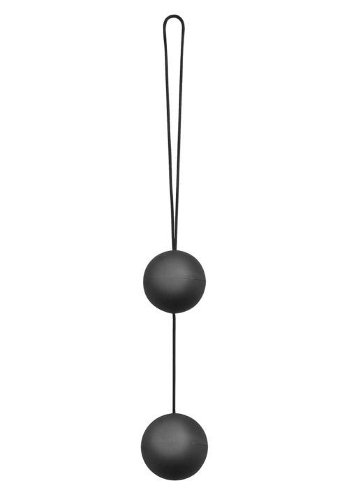 Чёрные анальные шарики Vibro Balls - 1