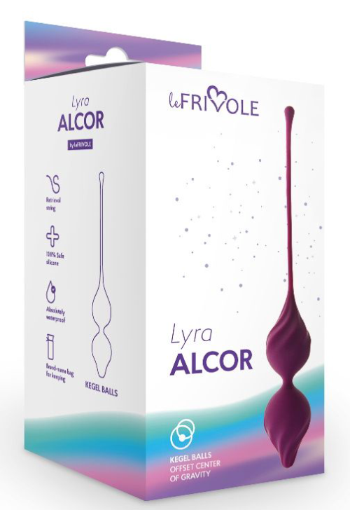 Фиолетовые вагинальные шарики Alcor - 2