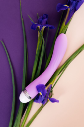 Фиолетовый вибратор Lantana - 22 см. - 14
