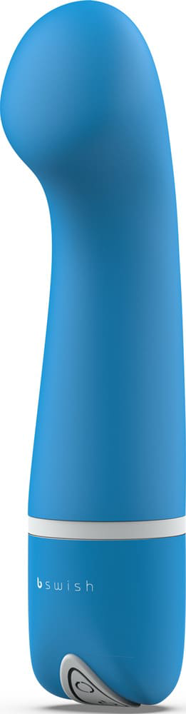 Голубой G-вибростимулятор Bdesired Deluxe Curve - 15,2 см. - 3