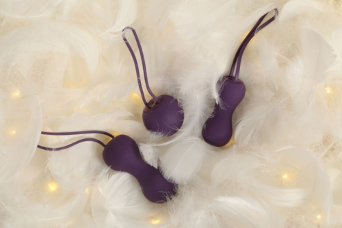 Набор фиолетовых вагинальных шариков Je Joue Ami - 7