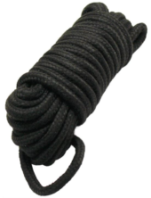 Черная верёвка для бондажа и декоративной вязки - 10 м. - 1