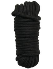 Черная верёвка для бондажа и декоративной вязки - 10 м. - 2