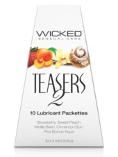 Набор из 10 вкусовых лубрикантов Wicked Teasers 2 - 0