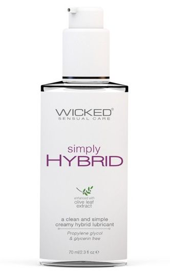 Водно-силиконовый лубрикант Wicked Simply HYBRID - 70 мл. - 0
