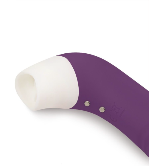 Фиолетовый клиторальный стимулятор Snello с функцией вибратора - 19,6 см. - 1