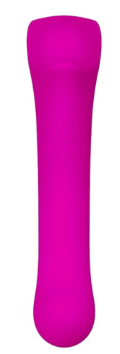 Розовый клиторальный стимулятор Caldo с функцией вибратора - 19 см. - 3