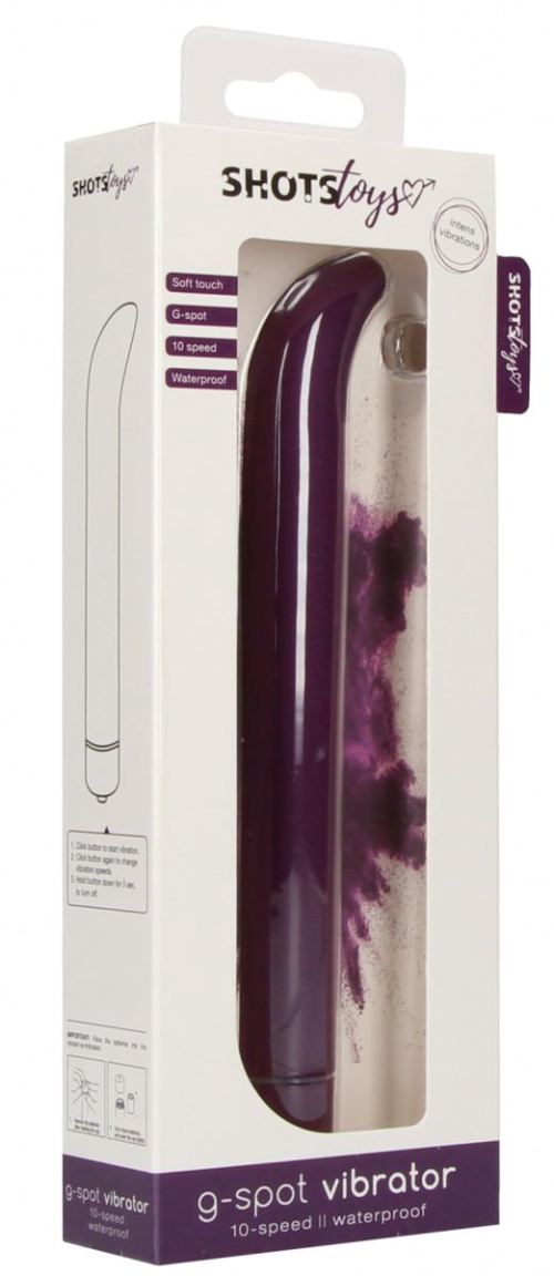 Фиолетовый компактный вибростимулятор G-Spot Vibrator - 16 см. - 2