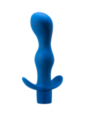Синяя анальная вибропробка Derby - 13,5 см. - 2