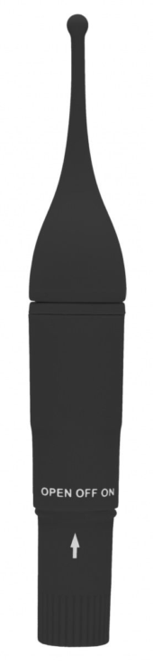 Черный клиторальный вибромассажер Clitoral Tickler - 16,2 см. - 0