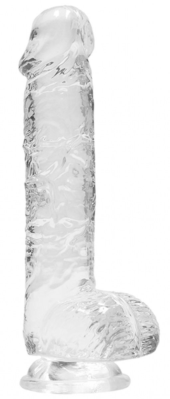 Прозрачный фаллоимитатор Realrock Crystal Clear 6 inch - 17 см. - 0