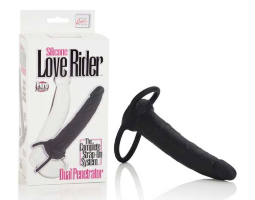 Насадка на пенис Silicone Love Rider Dual Penetrator для двойного проникновения - 14 см. - 3