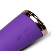 Фиолетовый вибратор-кролик The Queen Thrusting Vibrator - 29 см. - 6