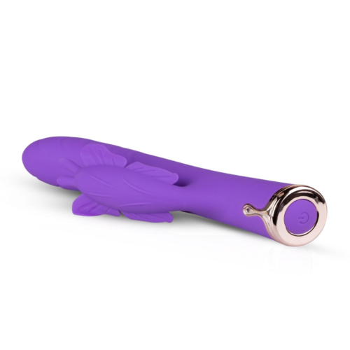 Фиолетовый вибратор-кролик The Princess Butterfly Vibrator - 20,5 см. - 2