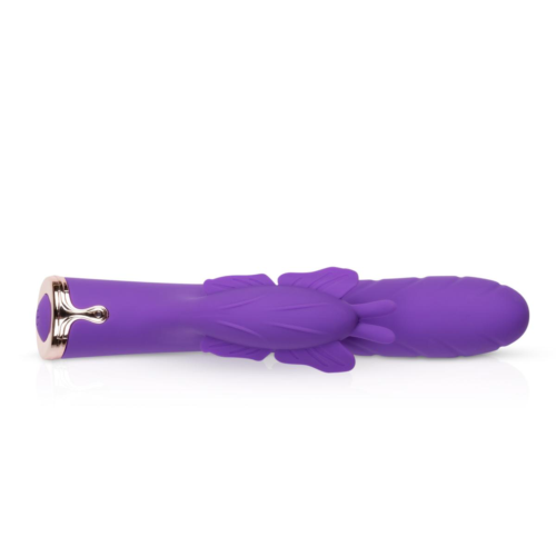 Фиолетовый вибратор-кролик The Princess Butterfly Vibrator - 20,5 см. - 5