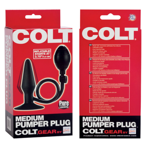 Анальная силиконовая пробка-расширитель COLT Medium Pumper Plug - 9,5 см. - 1