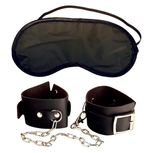 Набор Beginners Cuffs - наручники и маска - 2
