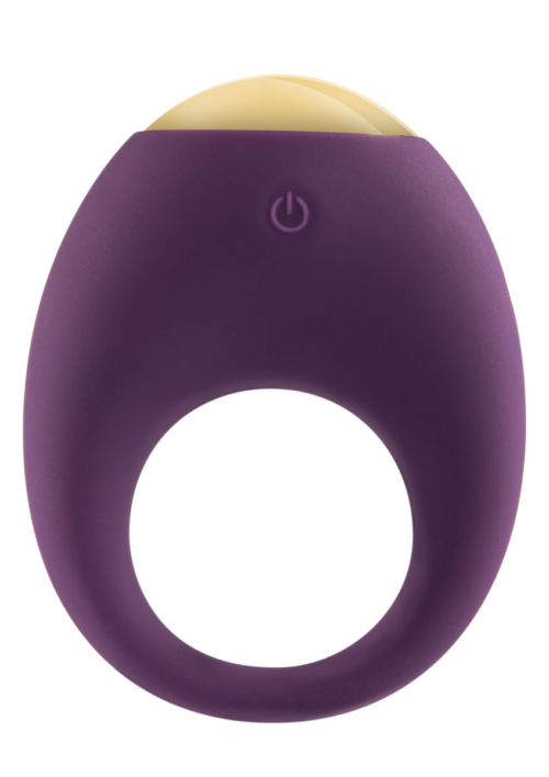 Фиолетовое эрекционное кольцо Eclipse Vibrating Cock Ring - 0