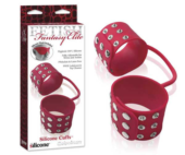 Силиконовые наручники SILICONE CUFFS RED - 3