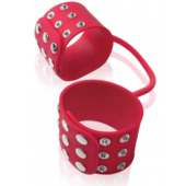 Силиконовые наручники SILICONE CUFFS RED - 0