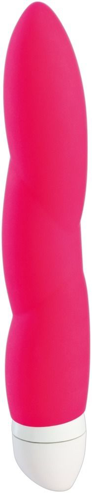 Ярко-розовый вибратор Jazzie - 17,8 см. - 1