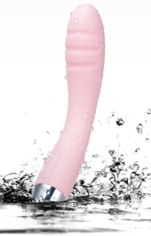 Нежно-розовый вибростимулятор Betty - 18 см. - 1