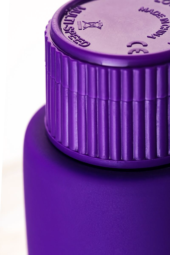 Фиолетовый вибратор с шишечками - 17 см. - 5