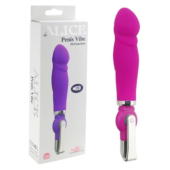 Розовый вибратор ALICE 20-Function Penis Vibe - 17,5 см. - 2