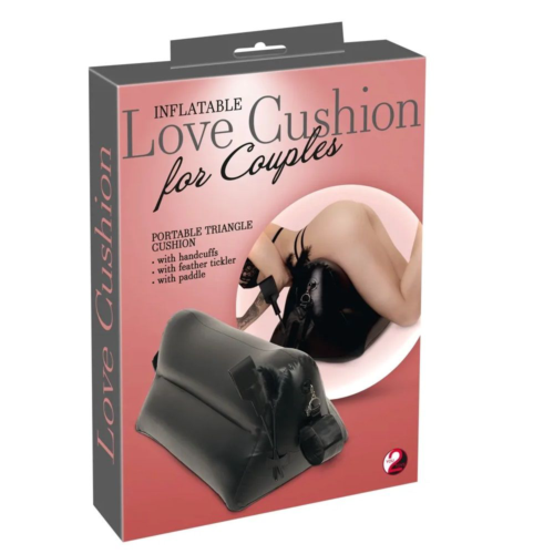 Надувная любовная подушка Portable Triangle Cushion с аксессуарами - 1