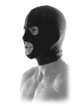 Черная маска на голову Spandex Hood - 1