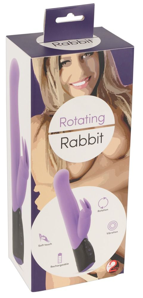 Сиреневый ротатор-кролик Rotating Rabbit - 26,2 см. - 5