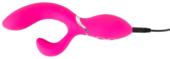 Ярко-розовый вибратор-кролик Bendable Rabbit Vibrator - 19,8 см. - 6