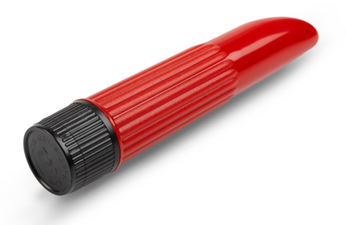 Красный мини-вибратор - 11,5 см. - 1