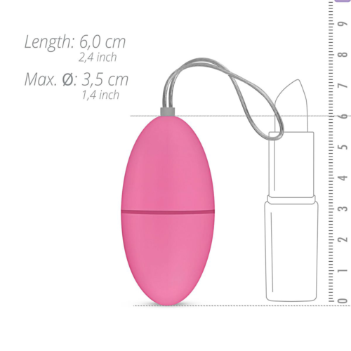 Розовое виброяйцо Vibrating Egg с пультом ДУ - 4
