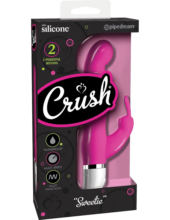 Розовый вибратор-кролик Crush Sweetie - 18,2 см. - 3