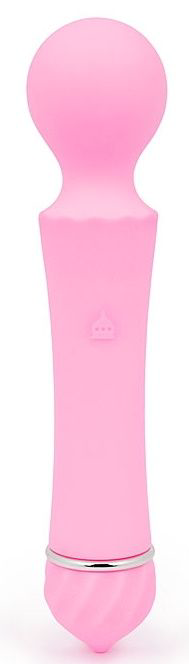 Розовый вибромассажер Sasa с круглой головкой - 16 см. - 0