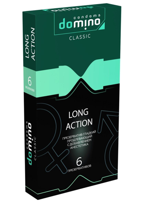 Презервативы с пролонгирующим эффектом DOMINO Classic Long action - 6 шт. - 0