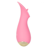 Розовый мини-вибромассажер #TickleMe - 11,5 см. - 5