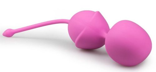 Розовые вагинальные шарики Jiggle Mouse - 0