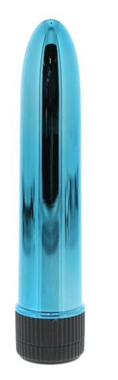 Голубой гладкий вибромассажёр KRYPTON STIX 5 MASSAGER M/S BLUE - 12,7 см. - 0