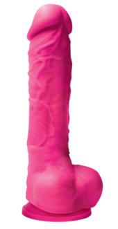 Розовый фаллоимитатор Colours Pleasures 5 Dildo - 17,8 см. - 0