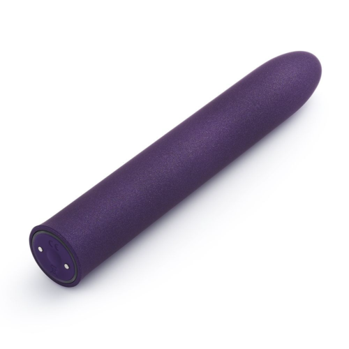 Фиолетовый гладкий вибратор Rocket Man - 14 см. - 1