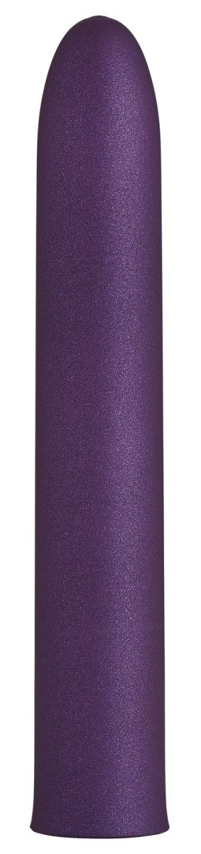 Фиолетовый гладкий вибратор Rocket Man - 14 см. - 0
