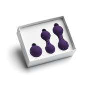 Набор из 3 фиолетовых вагинальных шариков Kegel Training Set - 3