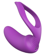 Фиолетовый анальный вибратор REMOTE PRIVATE PLEASER - 3