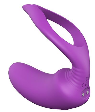 Фиолетовый анальный вибратор REMOTE PRIVATE PLEASER - 5