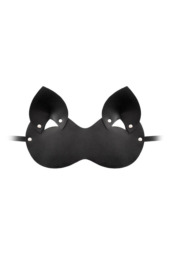 Закрытая черная маска Кошка - 1