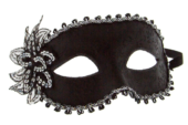 Карнавальная маска с цветком Venetian Eye Mask - 0